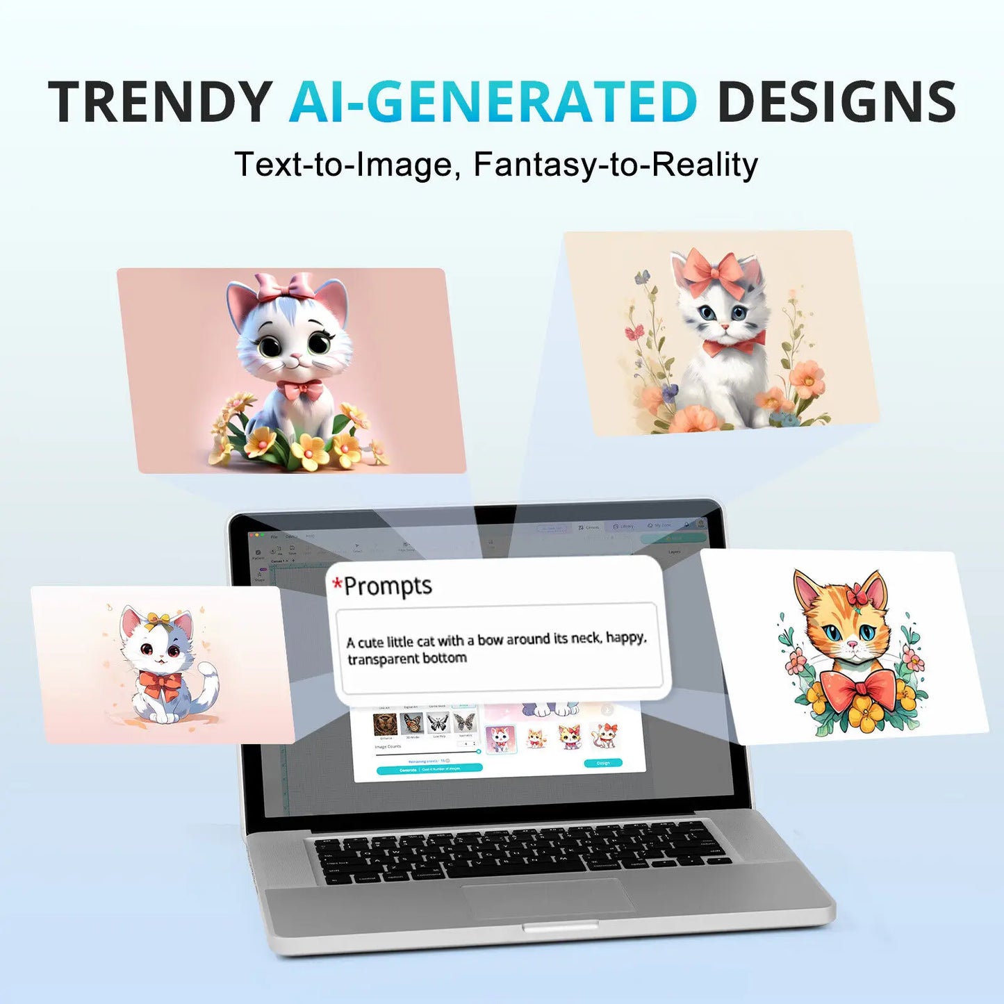 Vinyl Cutter Machine for all Crafts Compatible with iOS Android Windows Mac