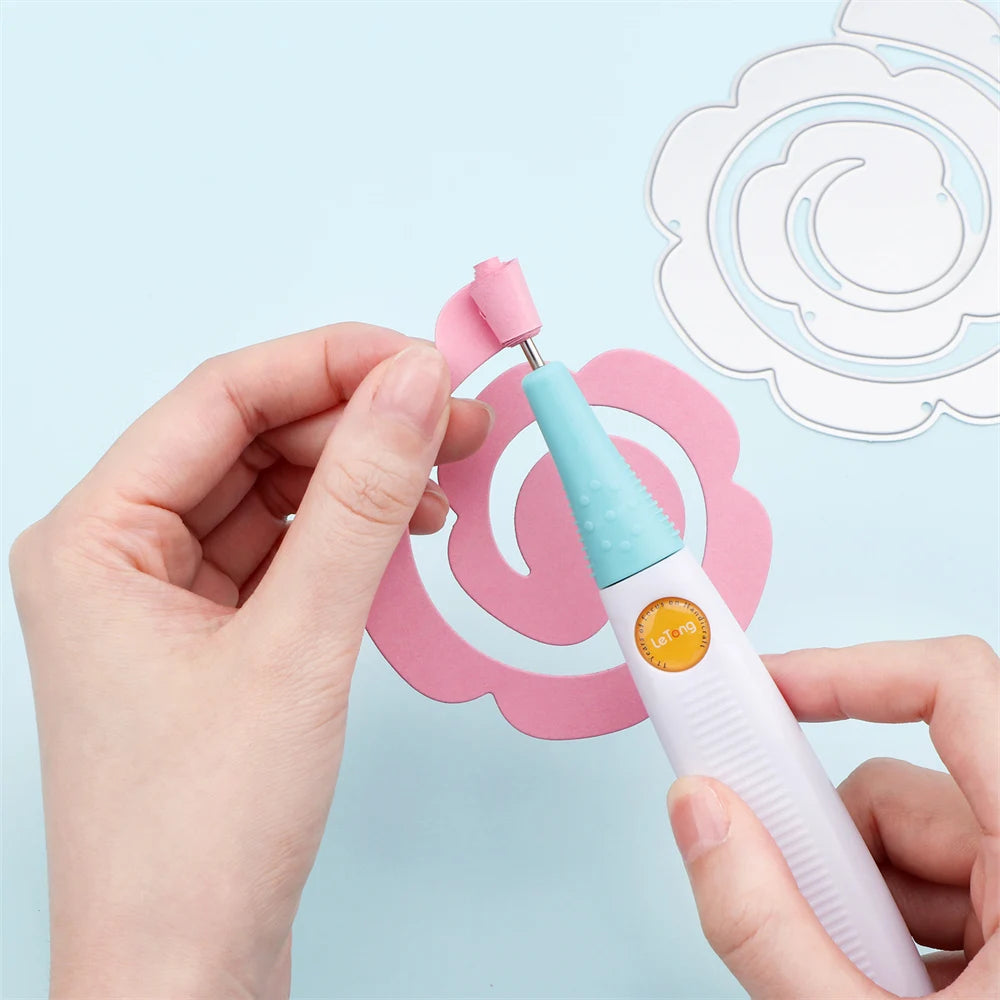 All-In-One Paper Sculpting Tool Kit & Die Brush Paper Flower Shaping Making Tool