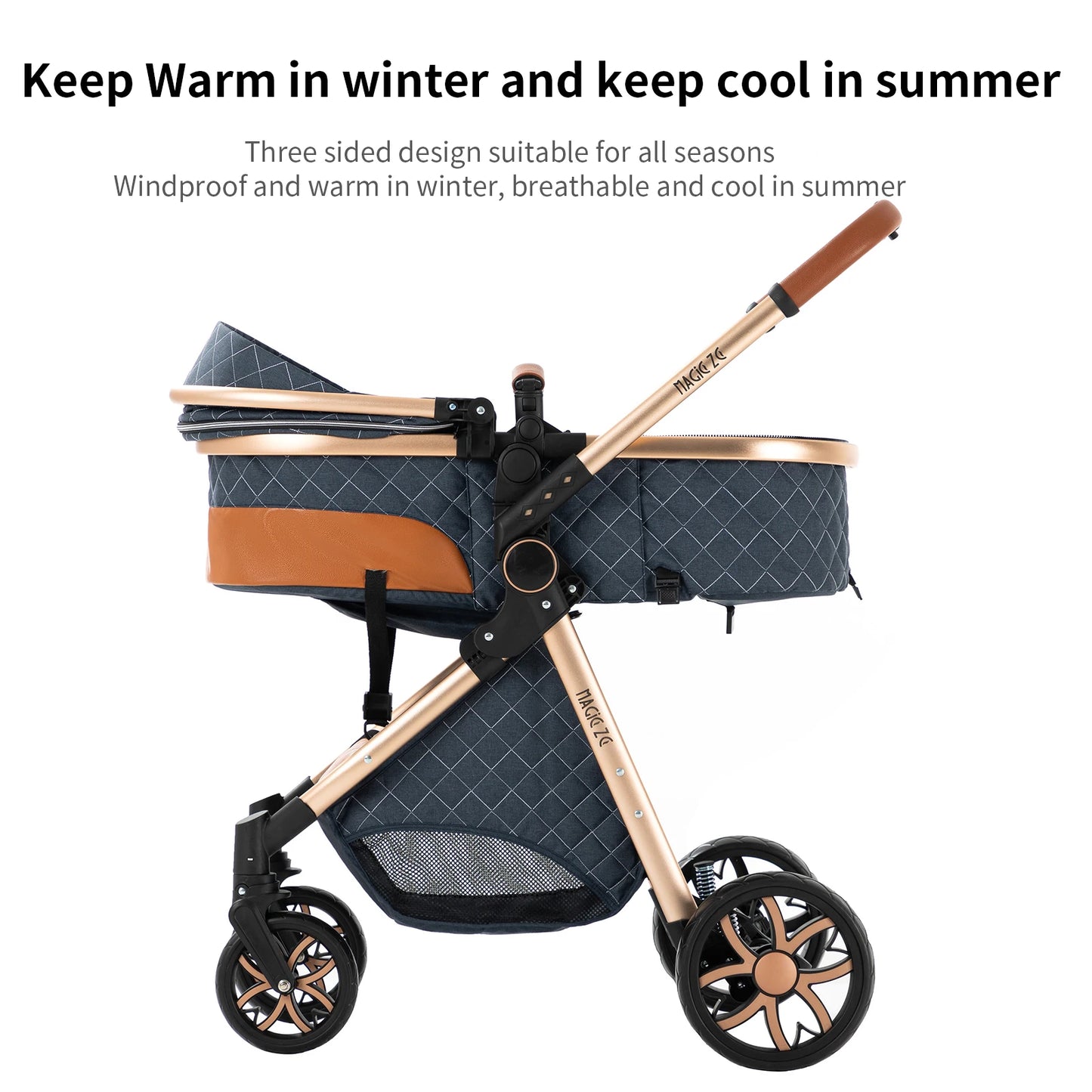 Luxury 3 in 1Baby Stroller