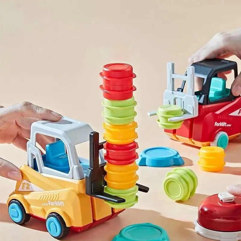 Construction Toy Stacking Educational Forklift Game