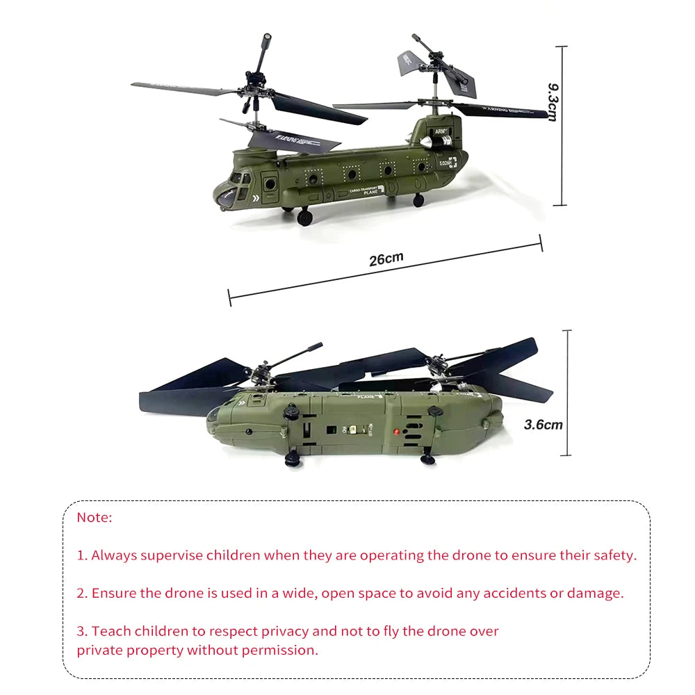 Remote Control Military Transport Helicopter