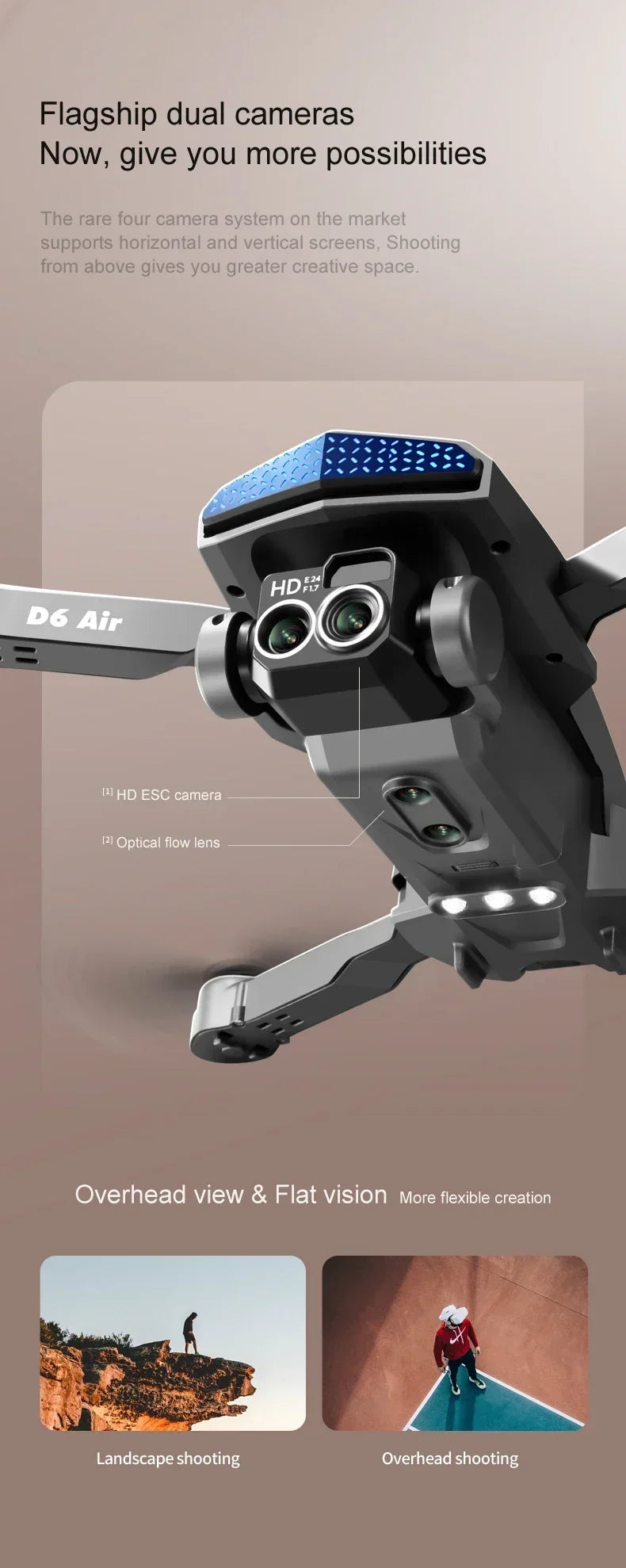 8K Drone HD Dual Camera Obstacle Avoidance WIFI