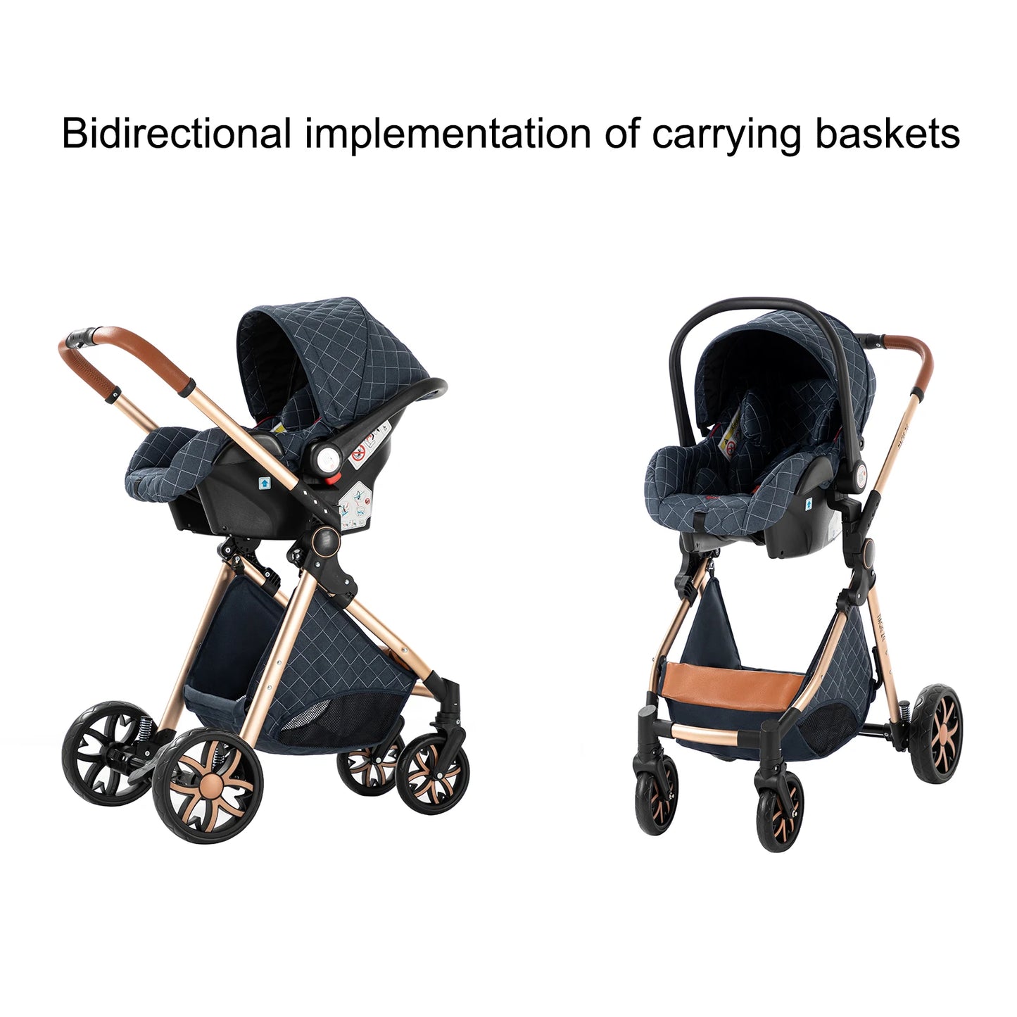 Luxury 3 in 1Baby Stroller
