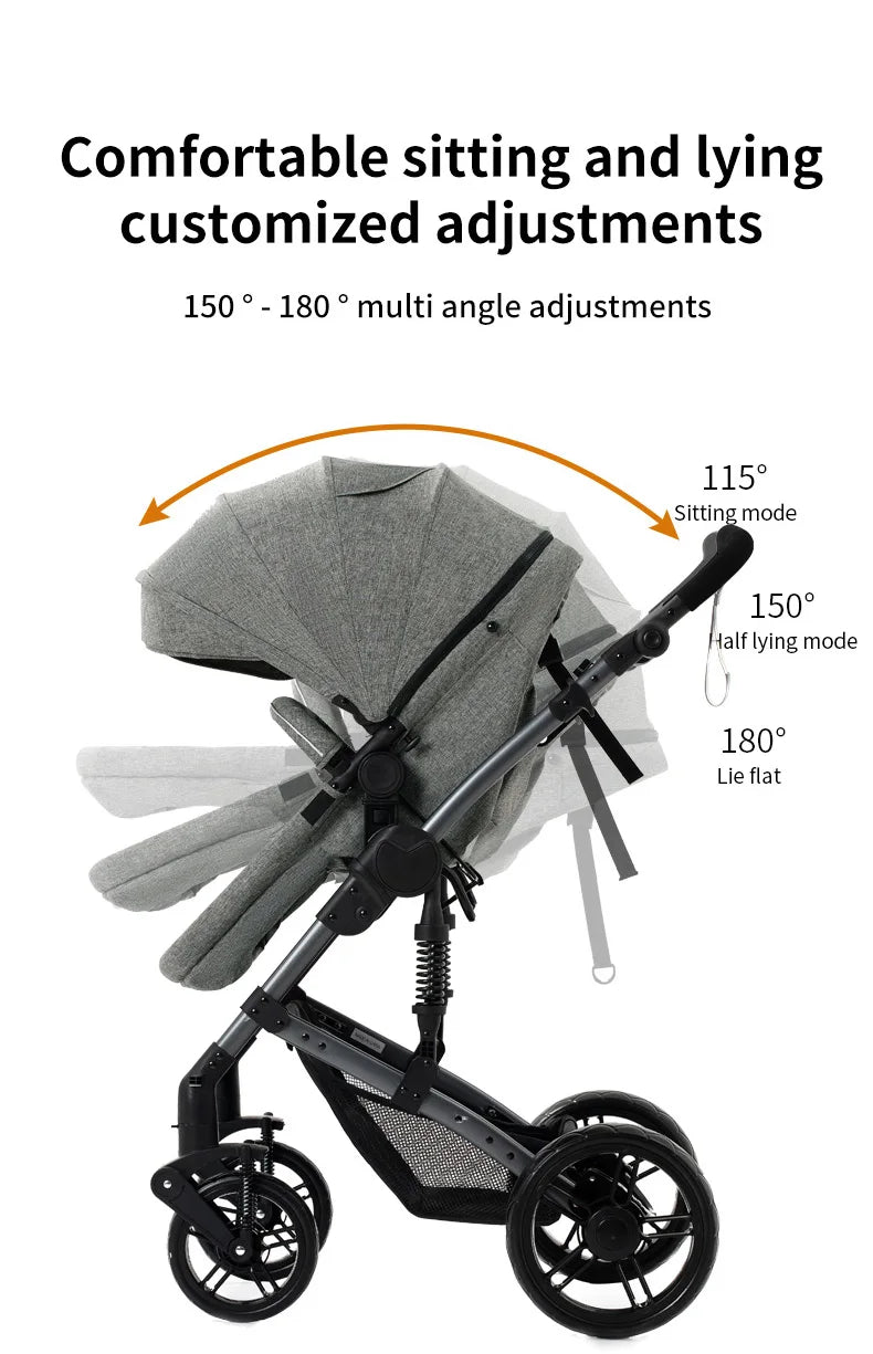 Lightweight Baby Stroller 2 in 1 Stroller And Car Seat