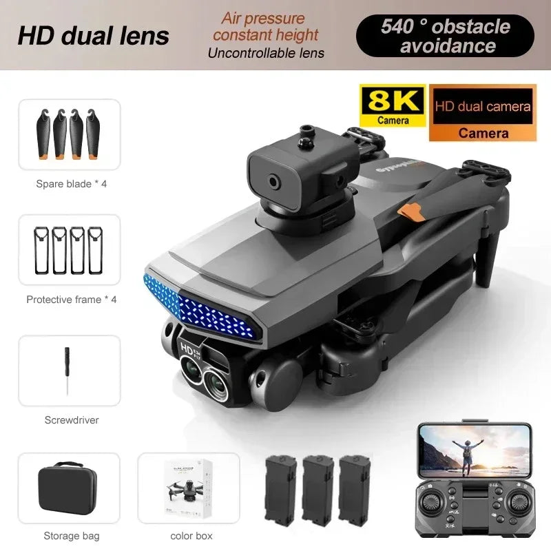 8K Drone HD Dual Camera Obstacle Avoidance WIFI