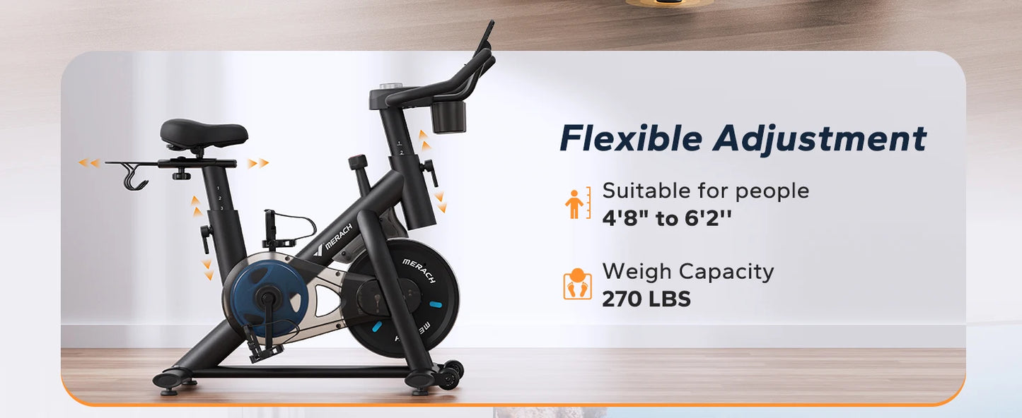 Exercise Magnetic Stationary Bike with Exclusive App