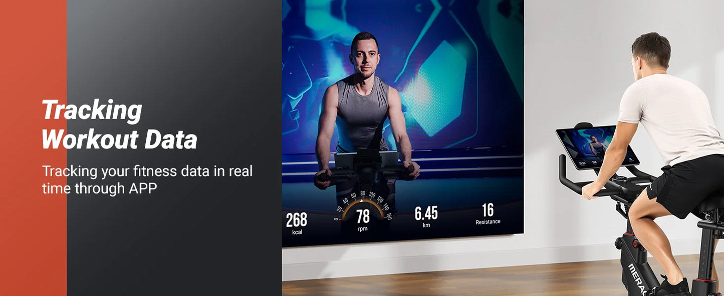 Auto Resistance Bluetooth Stationary Bike