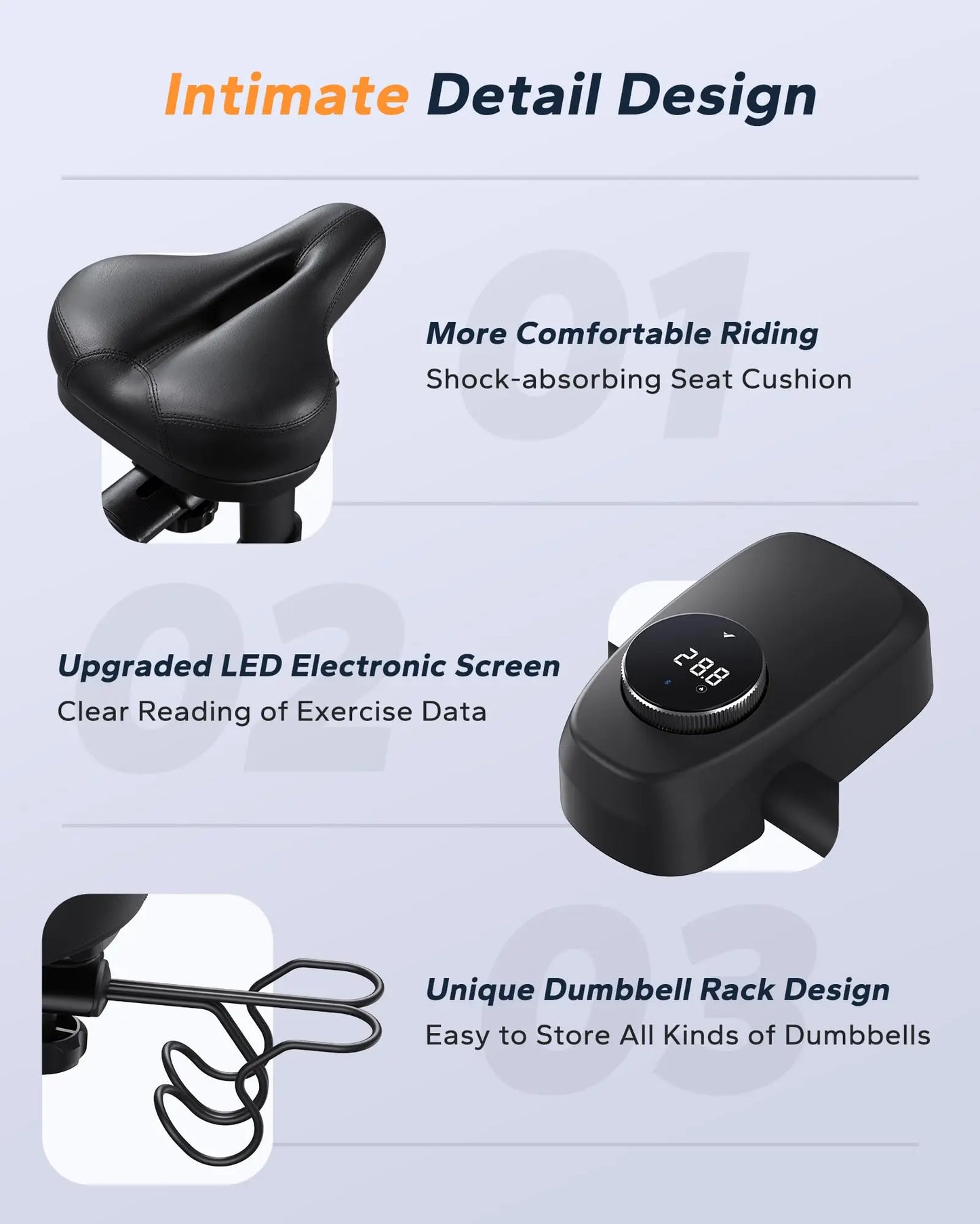Exercise Magnetic Stationary Bike with Exclusive App