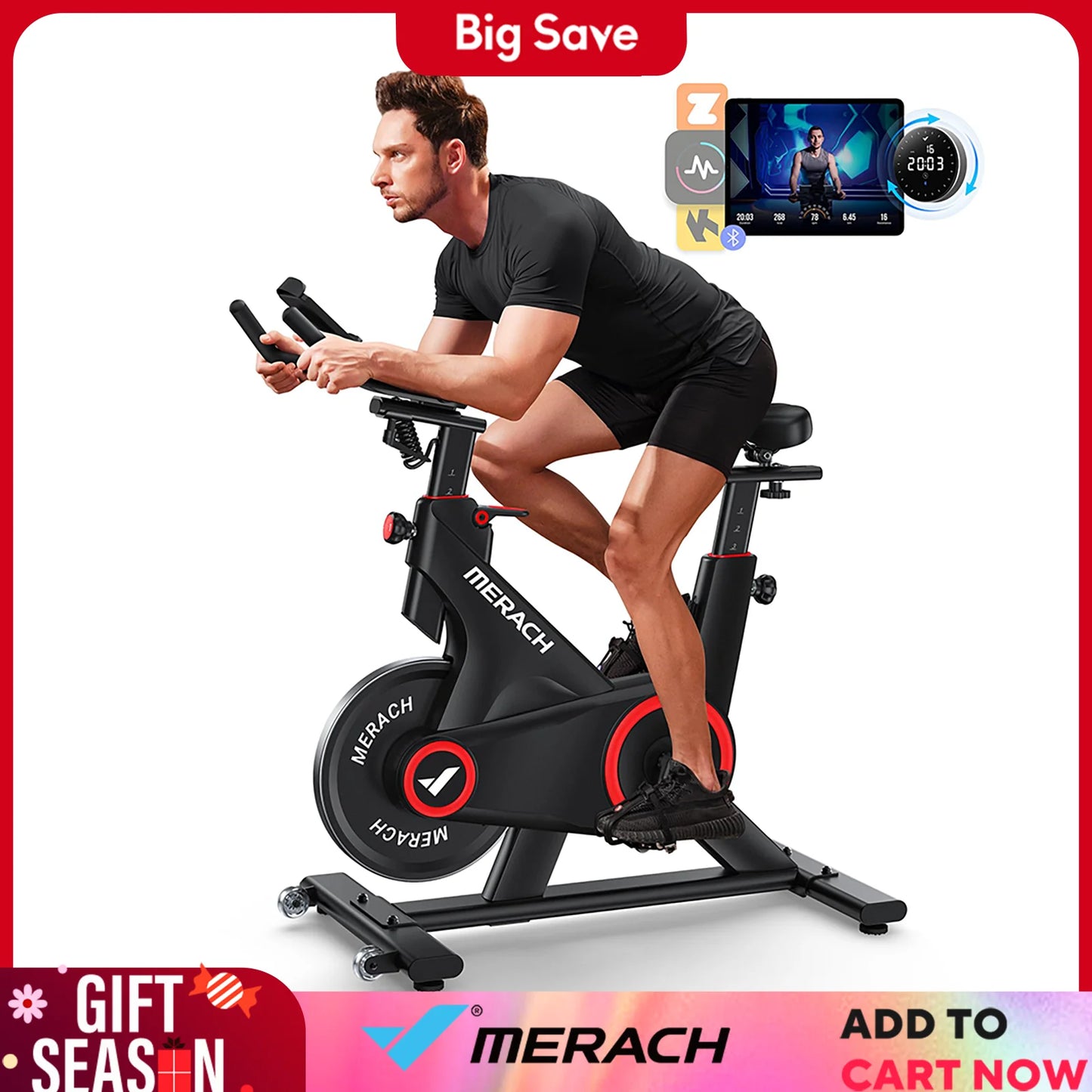 Auto Resistance Bluetooth Stationary Bike
