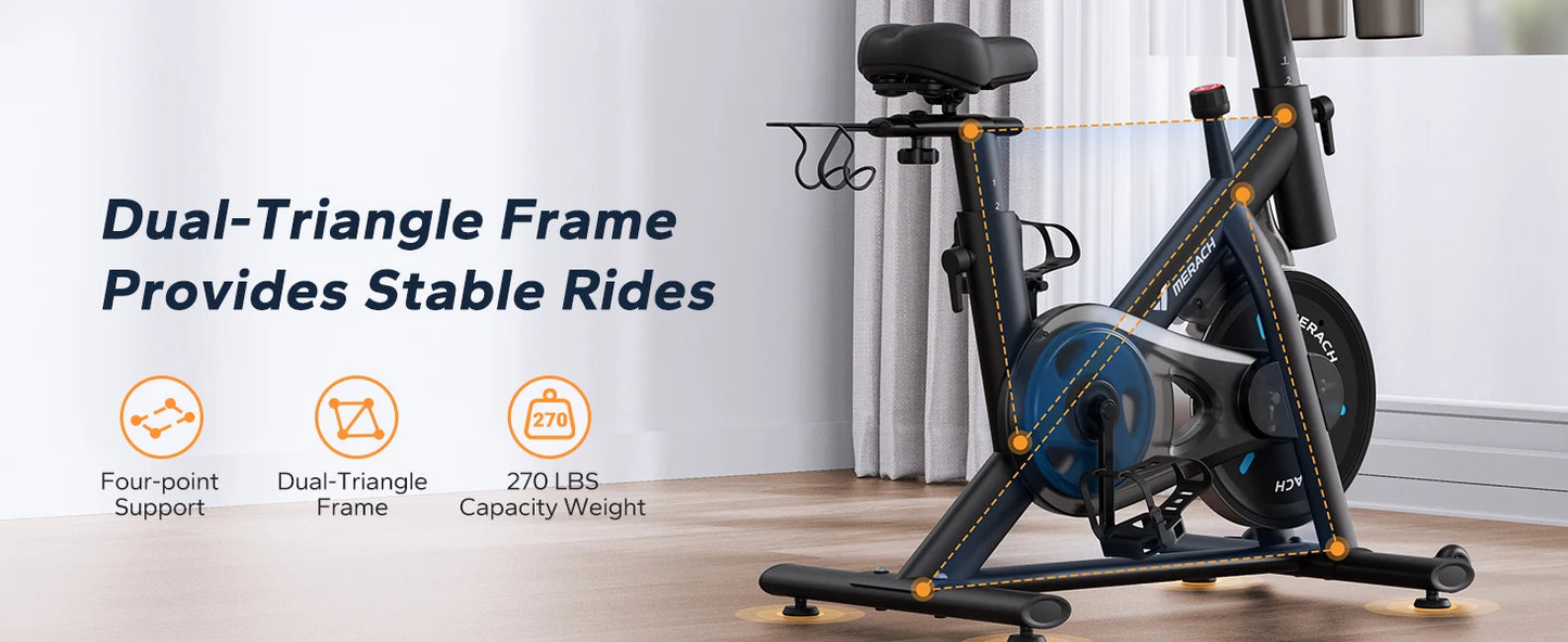 Exercise Magnetic Stationary Bike with Exclusive App
