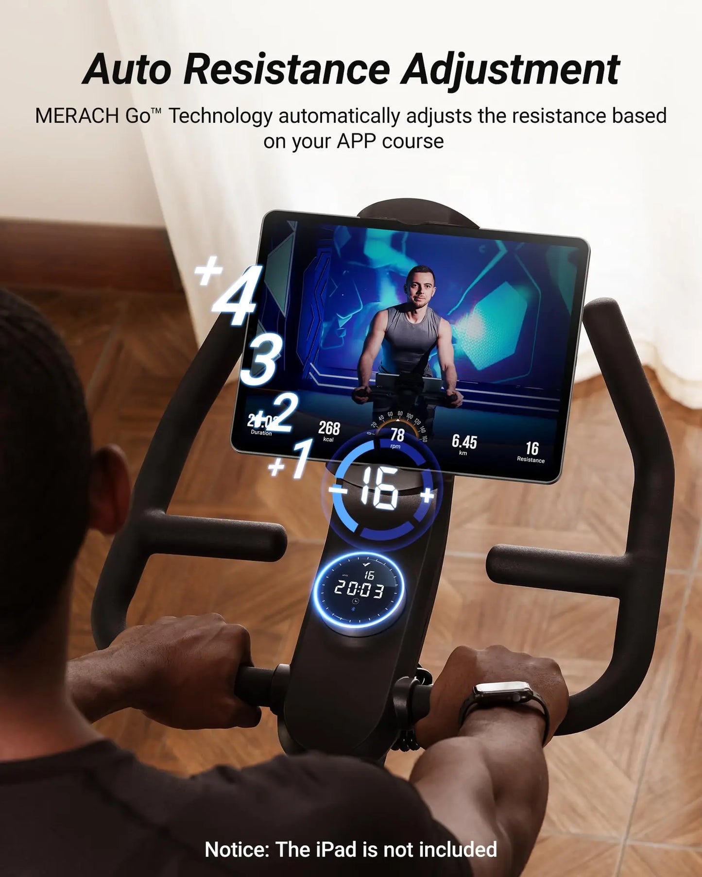Auto Resistance Bluetooth Stationary Bike