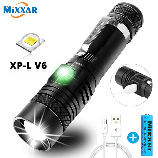 Ultra Bright LED Flashlight, Waterproof, Zoomabl
