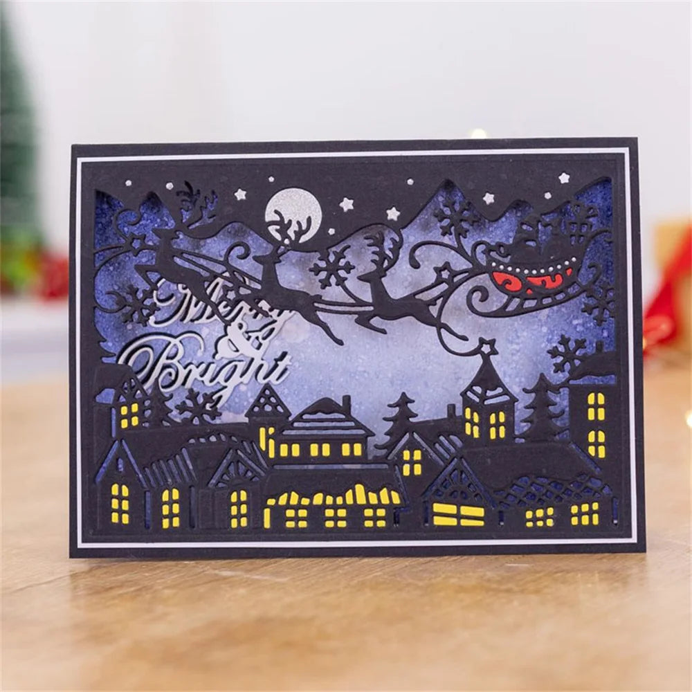 Christmas Elements Metal Cutting Dies For Scrapbooking