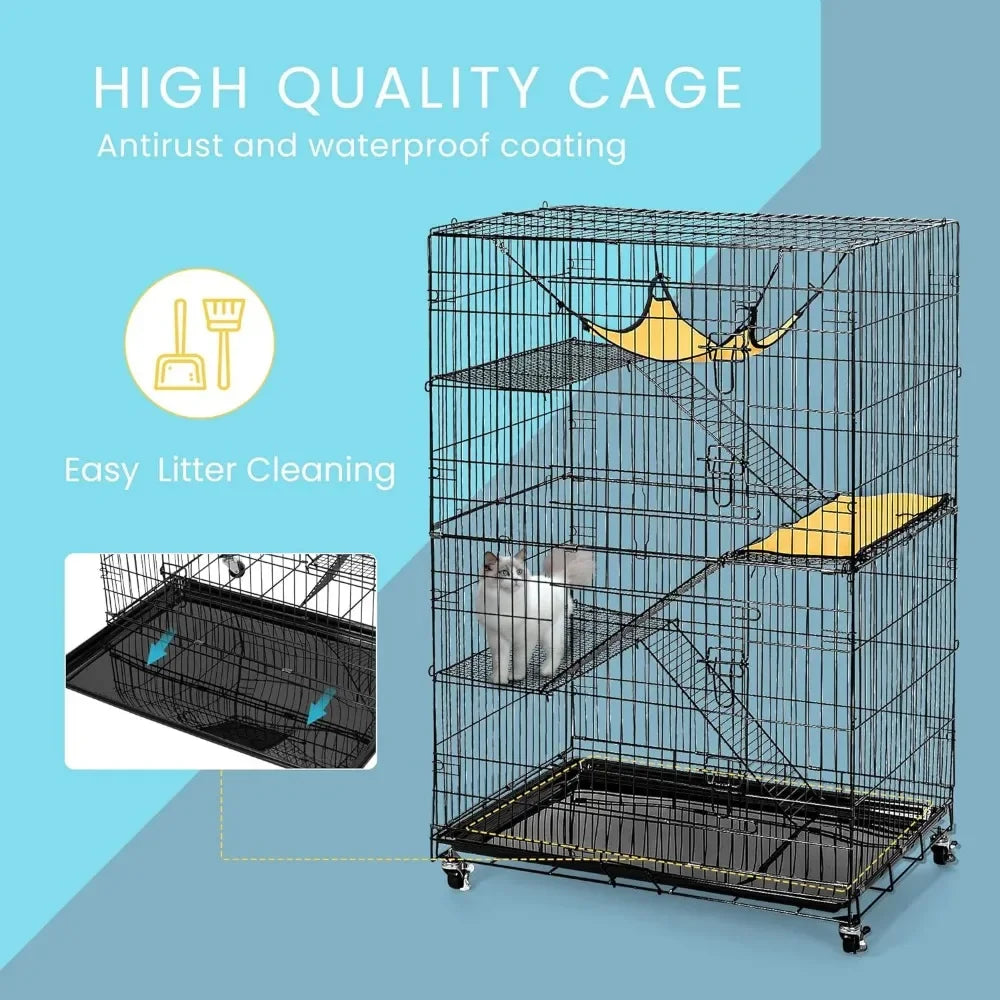 Folding Small Animal Cage