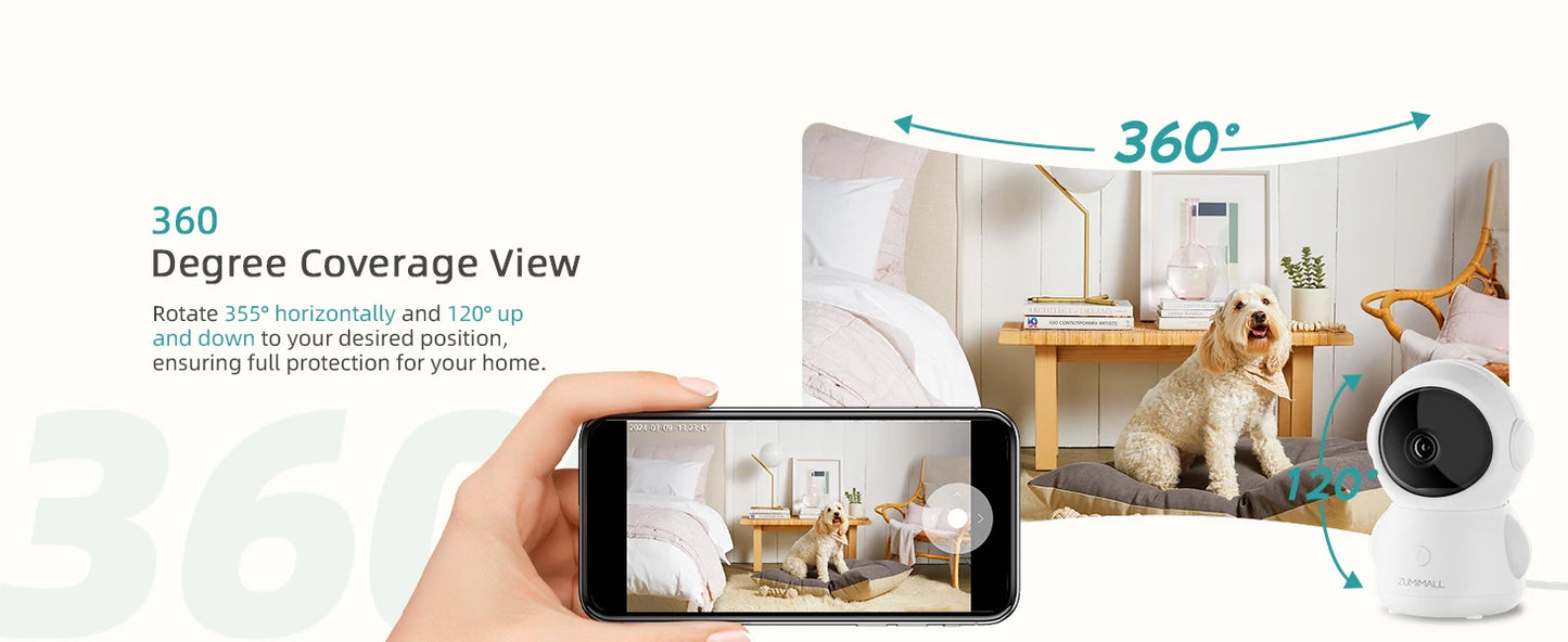 Wired security Camera, WiFi Baby/Pet Monitor