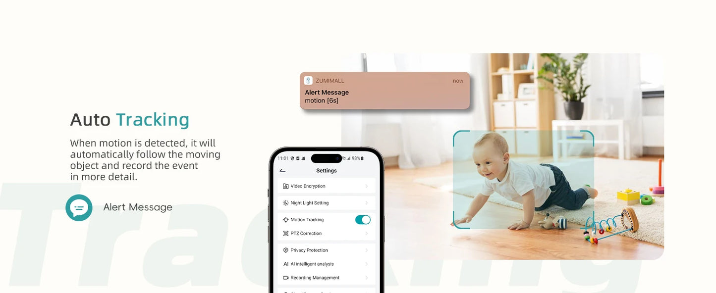 Wired security Camera, WiFi Baby/Pet Monitor