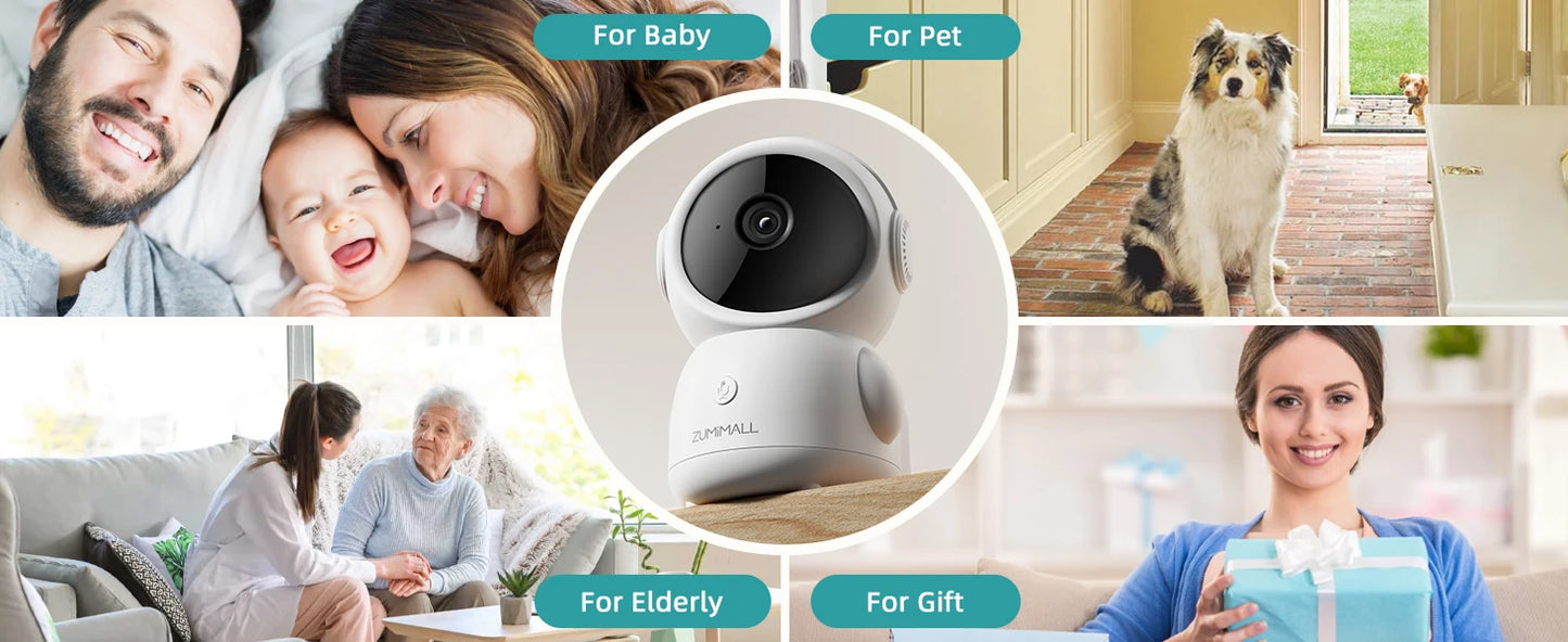Wired security Camera, WiFi Baby/Pet Monitor