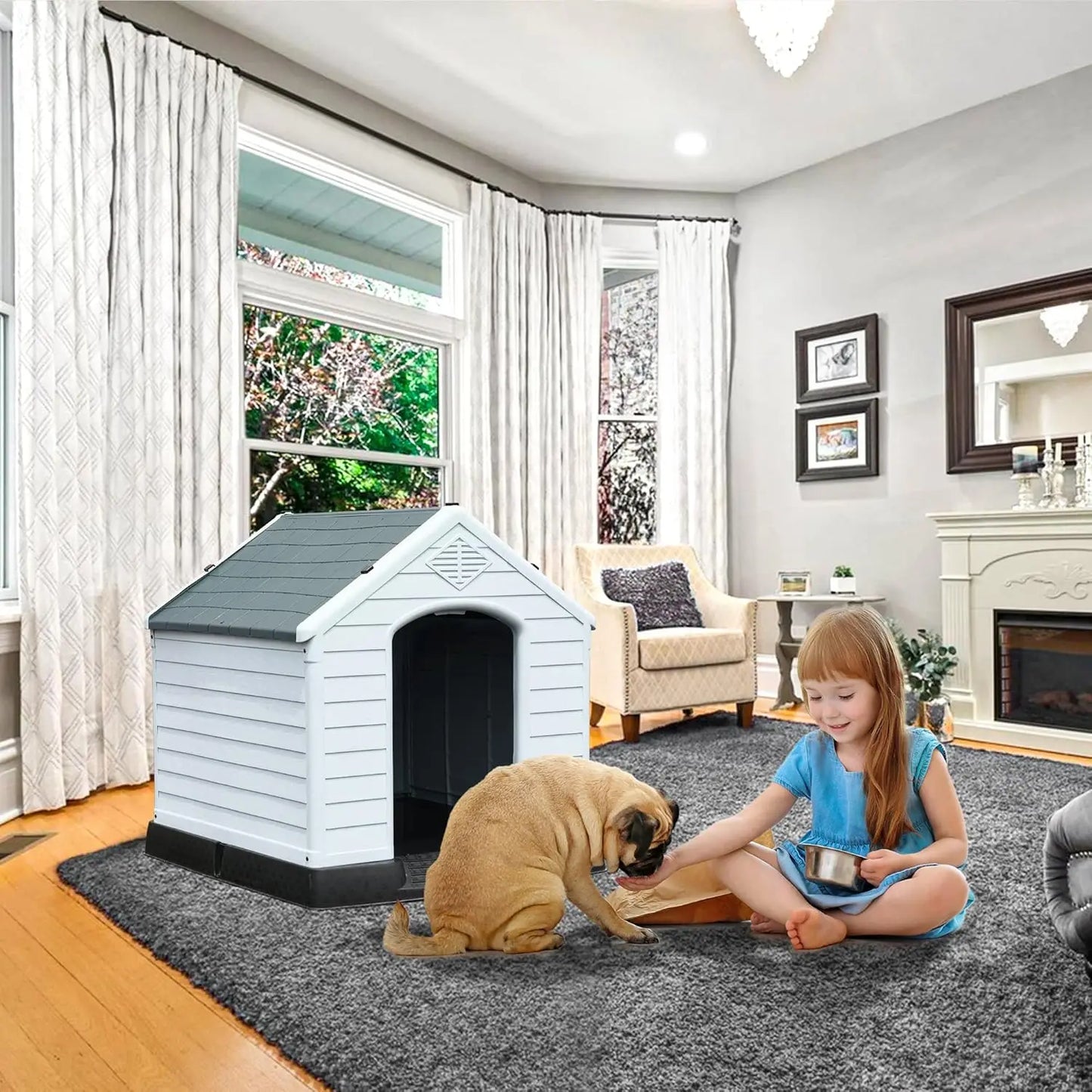 Outdoor Indoor Doghouse Puppy Shelter