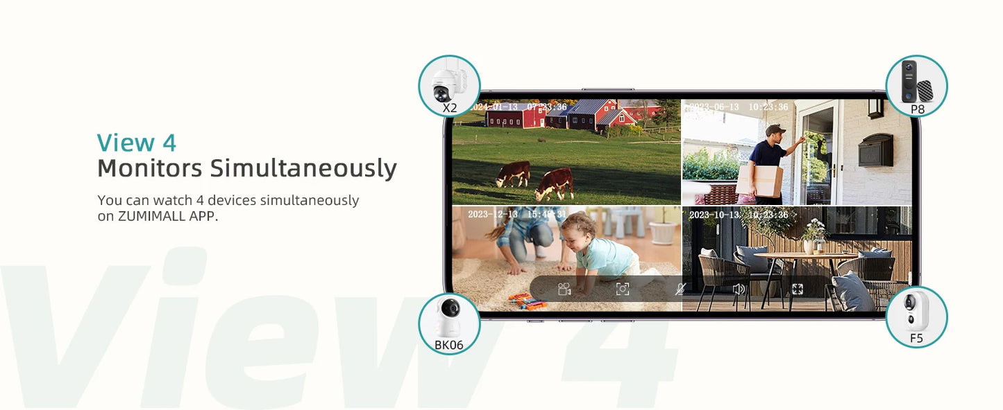 Wired security Camera, WiFi Baby/Pet Monitor