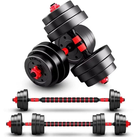 Adjustable-Dumbbells-Sets, Free Weights-Convertible To Barbell