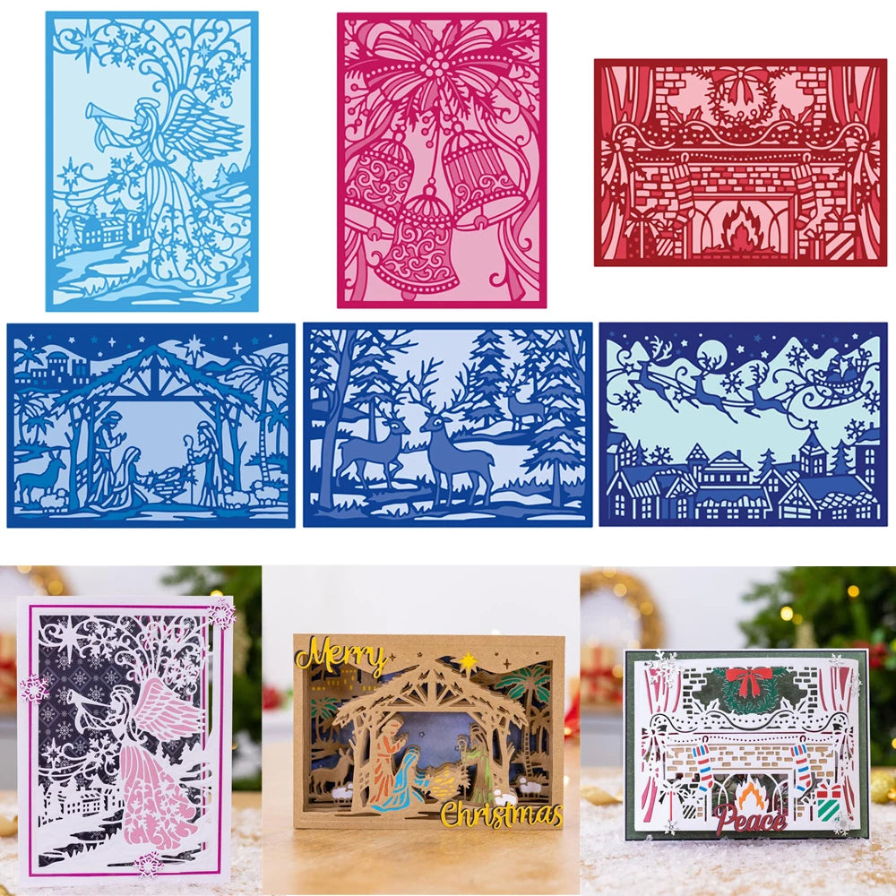 Christmas Elements Metal Cutting Dies For Scrapbooking
