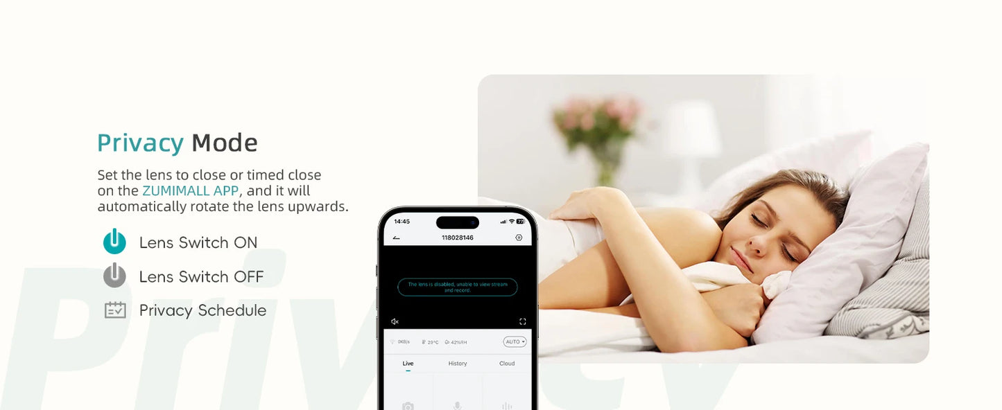 Wired security Camera, WiFi Baby/Pet Monitor