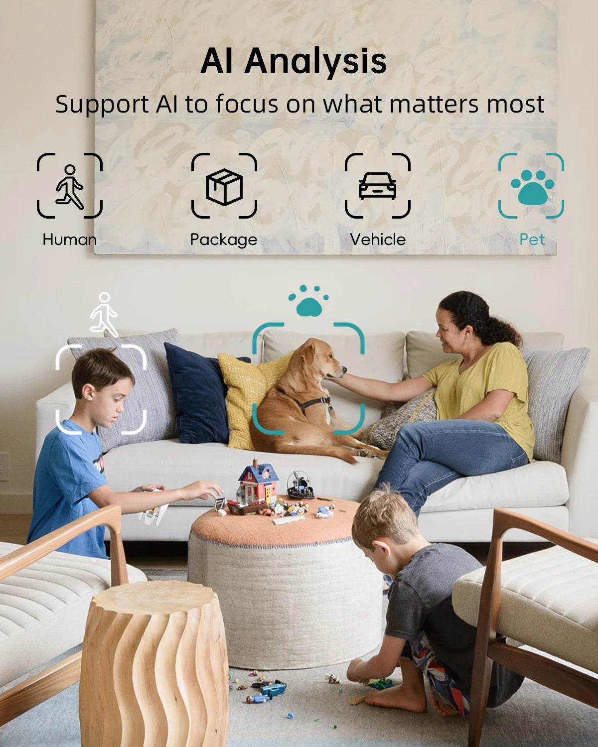 Wired security Camera, WiFi Baby/Pet Monitor