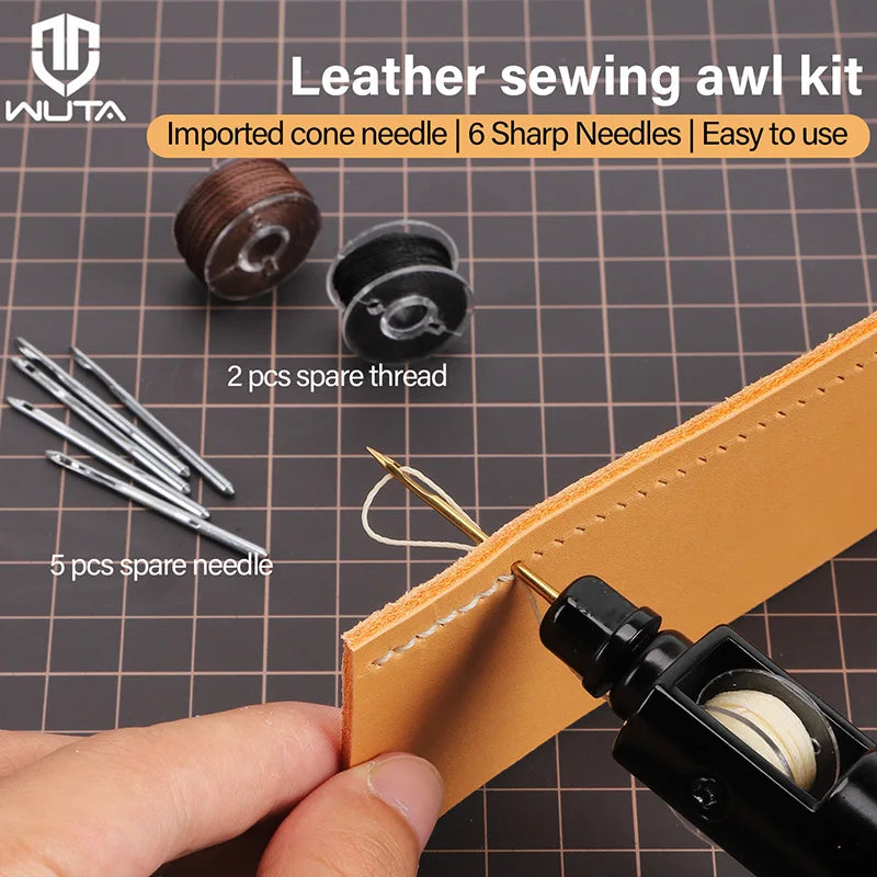 Leather Stitching Awl Thread Kit