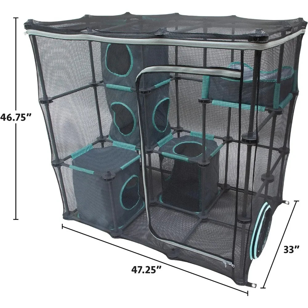 Claw Indoor and Outdoor Mega Kit Cat Habitat