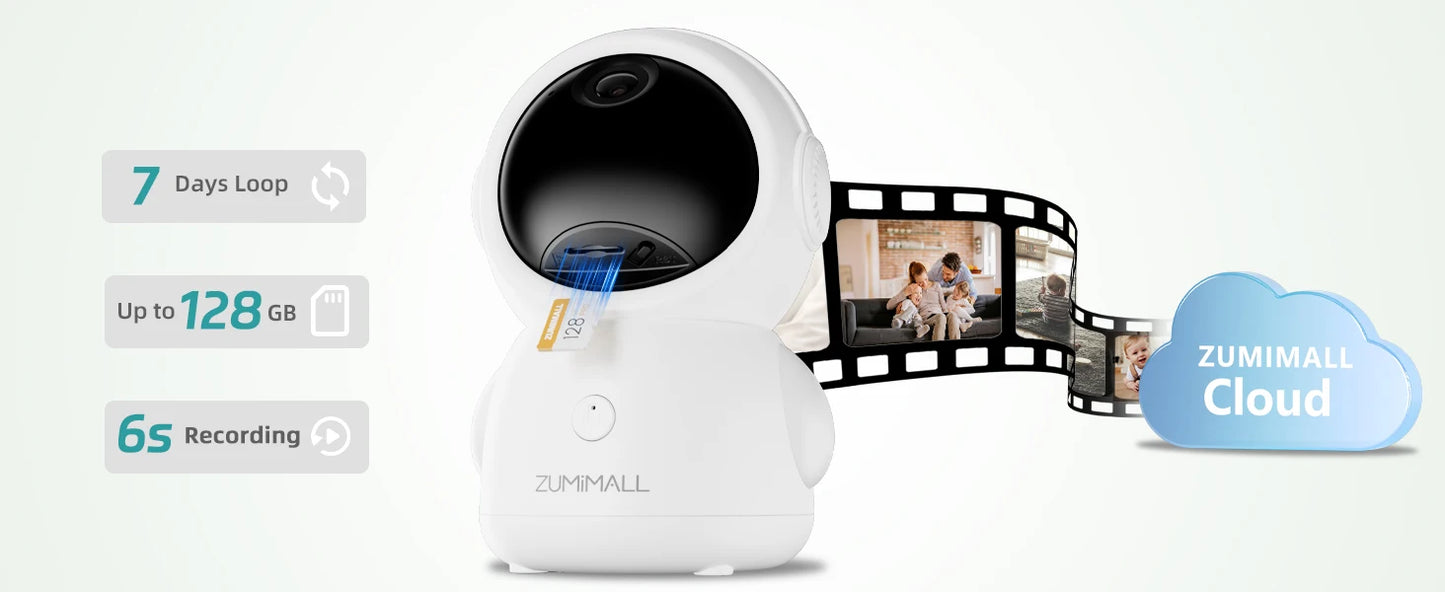 Wired security Camera, WiFi Baby/Pet Monitor