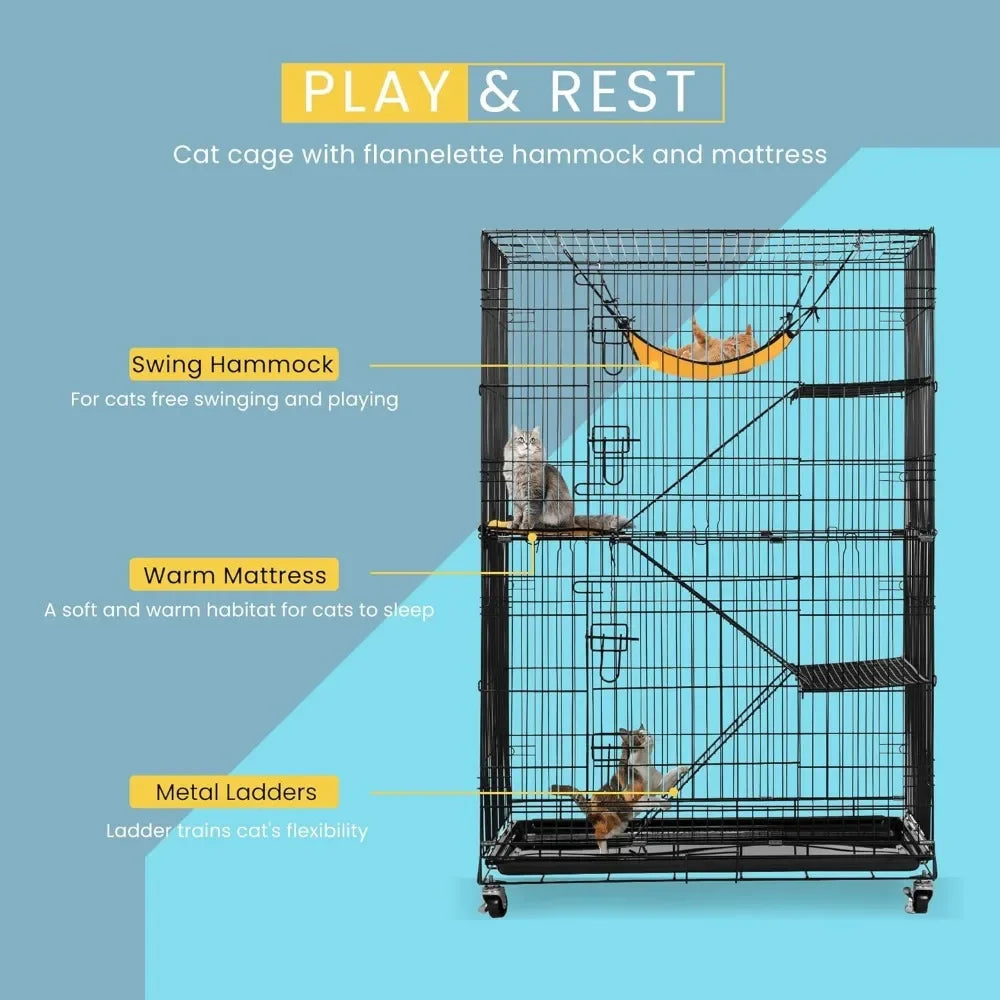 Folding Small Animal Cage