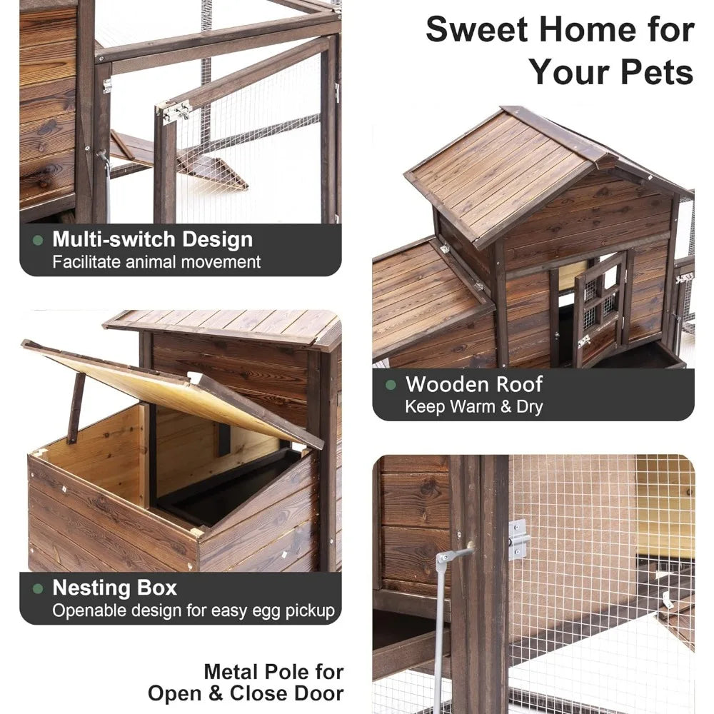 Outdoor Chicken Coop 80''