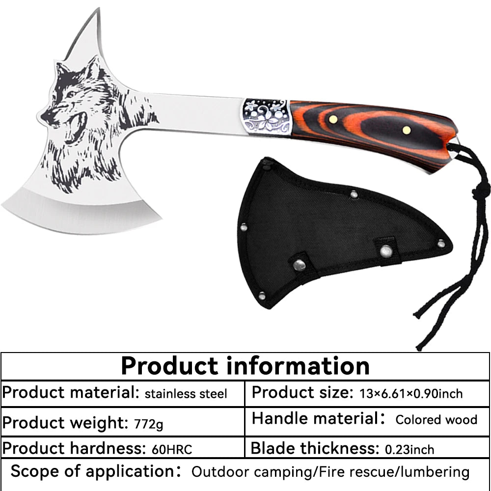 High Hardness Stainless Steel Wolf-head Axe