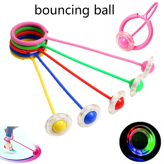LED Children Flashing Colorful Ankle Skip Swing Ball