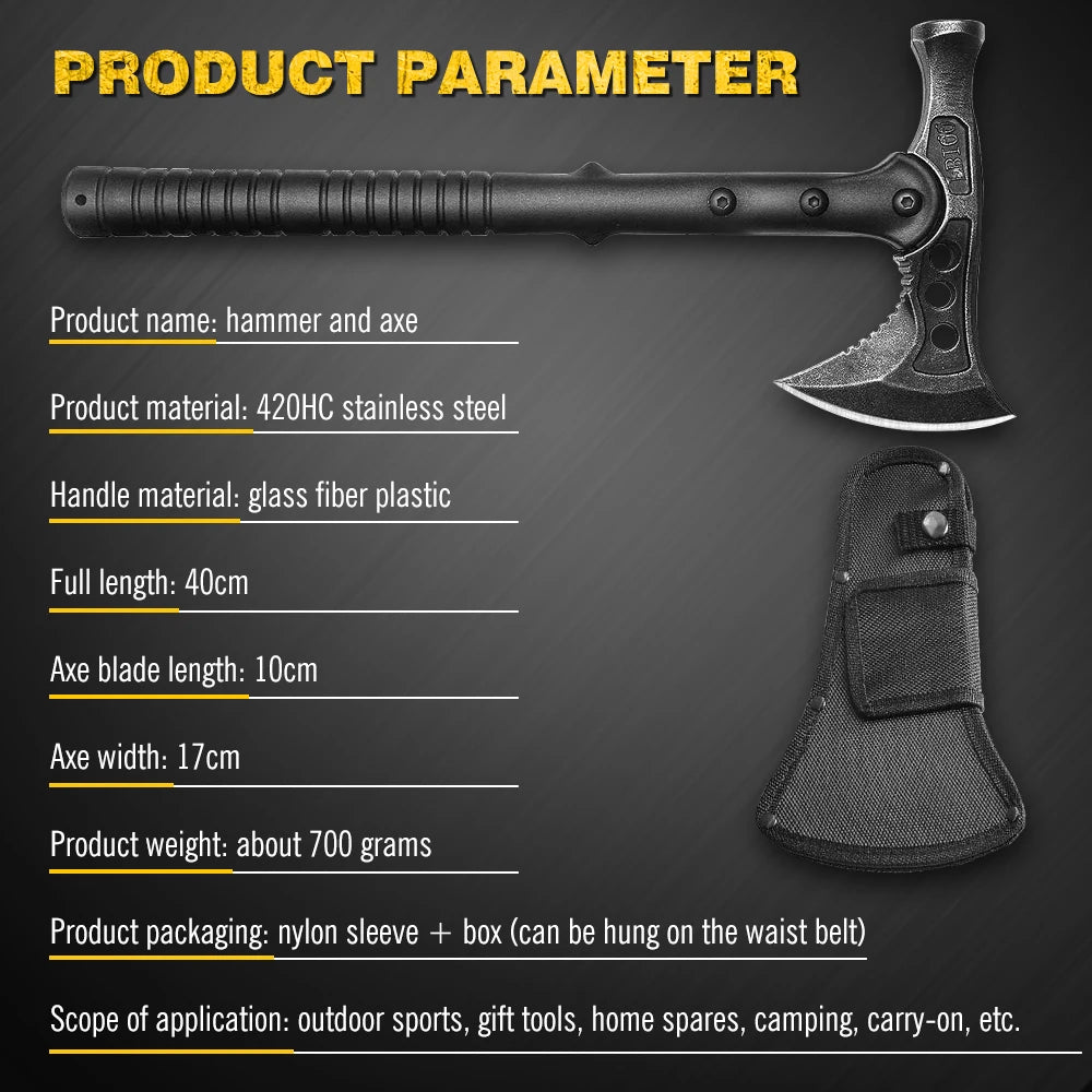 Multifunctional Axe, Tomahawk Sharp Durable