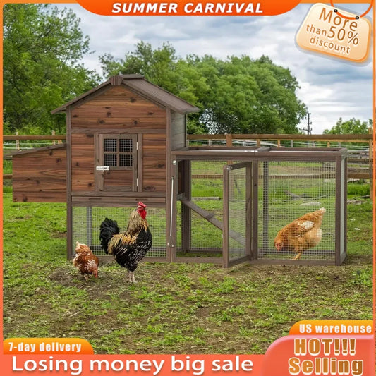 Outdoor Chicken Coop 80''