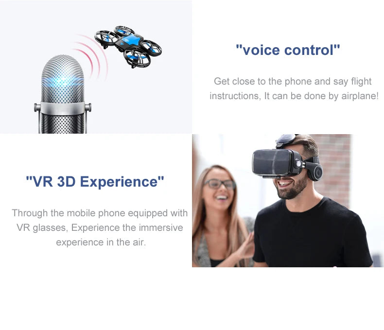 Mini Drone 4k  Wide Angle Camera WiFi