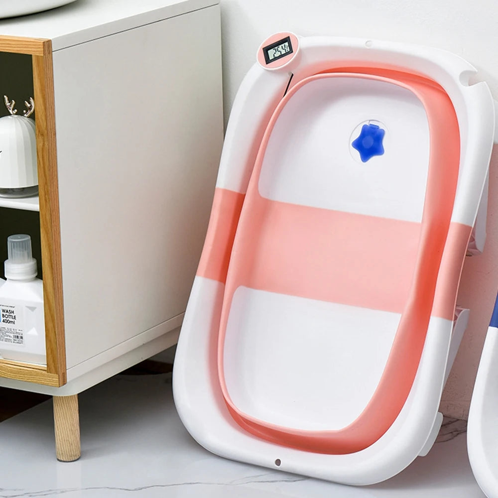Portable Collapsible Baby Bathtub with Soft Cushion