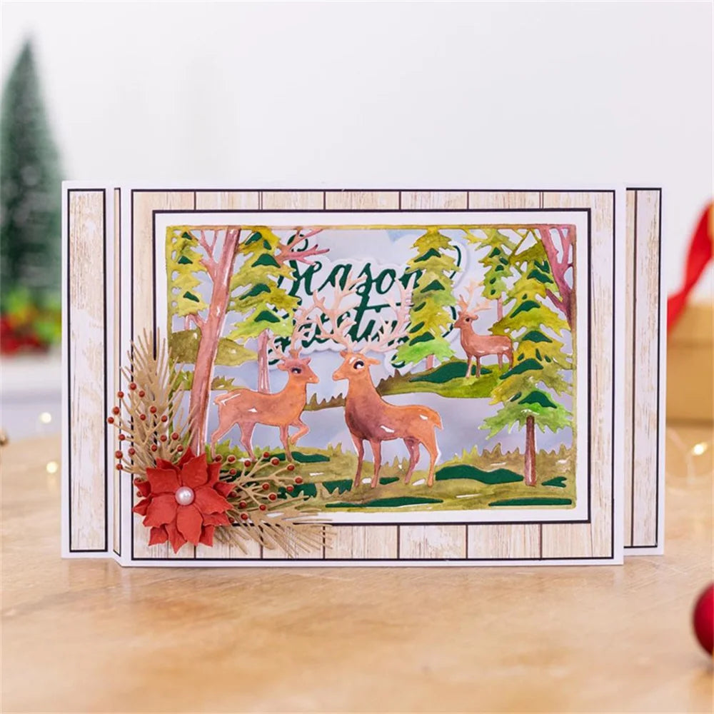 Christmas Elements Metal Cutting Dies For Scrapbooking