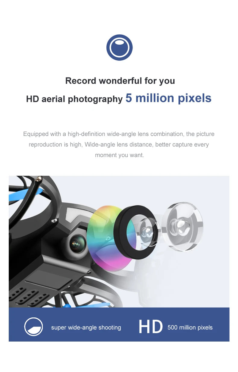 Mini Drone 4k  Wide Angle Camera WiFi