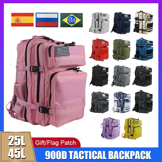 25L/45L 3P Tactical Backpack for Men Women