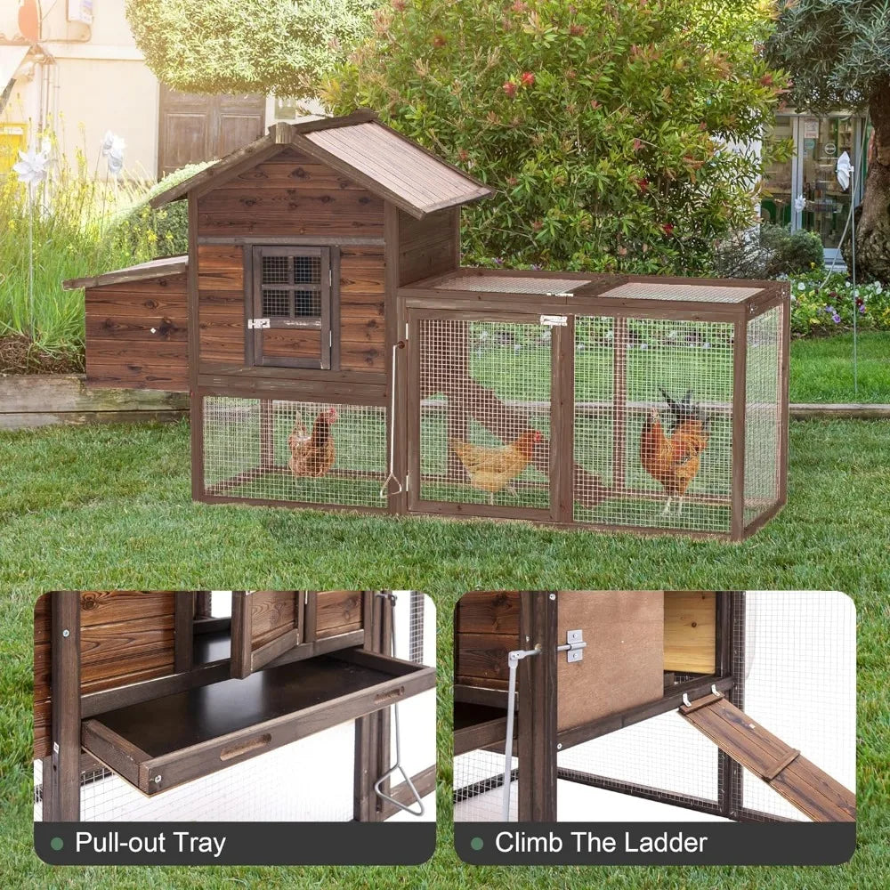 Outdoor Chicken Coop 80''