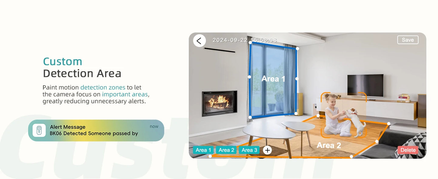 Wired security Camera, WiFi Baby/Pet Monitor